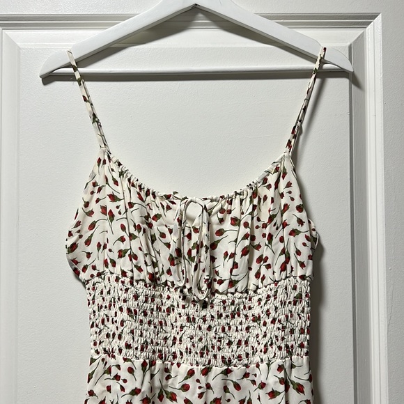 Reformation Genie Midi Dress Marion Rose Size 8 - Picture 7 of 15